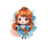 design custom logo with cute anime mascot, chibi anime