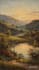 paint a real oil painting on canvas