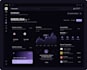 design saas dashboard UI UX in figma wireframe dark mode