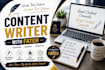 write unique motivational articles and blog post