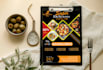 design a modern restaurant menu and digital menu