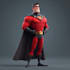 make premium superhero caricature character