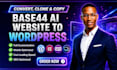 migrate base44 to wordpress, fix base44 replit error in 24 hours