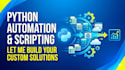 do python programming, automation, scripting and coding