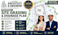create a professional site grading plan with drainage design
