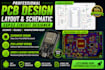 do pcb design, pcb layout, esp32 circuit and assemble instruction