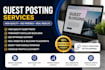 provide guest posting and outreach services