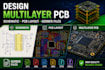 design multilayer pcb, schematic, pcb layout and gerber files