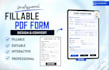 design fillable pdf form, convert form to fillable pdf form