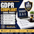 write gdpr compliant privacy policy, terms and conditions, disclaimer