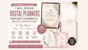 design profitable etsy digital products planner, planners printable invitations