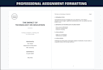 do professional assignment formatting in microsoft word