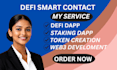create defi smart contract erc20 token staking dapp