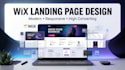 design a high converting wix landing page
