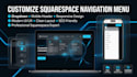 customize squarespace navigation menu dropdown mobile header design