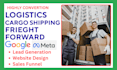 generate logistics cargo shipping freight forward leads and build website