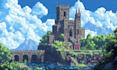 do pixel art character animation pixel art loop lofi animation background scene