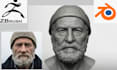 convert 2d photo to 3d head bust statue 3d realistic face model stl 3d printing