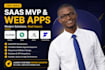 build saas mvp, bubble io, glide, flutterflow and adalo web app development