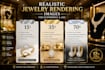 create realistic jewelry rendering images for ecommerce