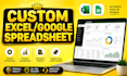 do google sheets automation as an expert, custom spreadsheet, excel spreadsheet