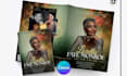 funeral flyer, event, booklet, funeral program,  obituary and program in 4hrs