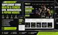 design supplement store health and fitness gym nutraceutical and peptide website