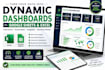 design a dynamic dashboard in google sheets  and excel