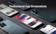 design mobile app store screenshots, playstore screenshot, app playstore