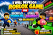 develop a roblox game like escape tsunami for brainrots, steal a brainrot game