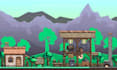 do pixel art background scene landscape pixel animation, pixel tileset