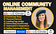 manage circle so online community setup online course as circle so expert