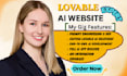do lovable ai, full stack website, frontend and backend development