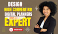design goodnotes, notability,digital bullet, aethetic digita planners on canva