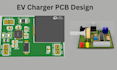 design ev charger circuit, pcb layout and microcontroller based charging system