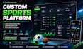 develop a custom sportsbook website and sports gaming platform, web app dev