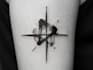 custom an abstract black tattoo design