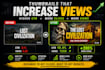 design high CTR cinematic youtube thumbnails