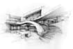 draw digital architectural sketches and illustrations
