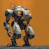 make a mecha robot art and illustration