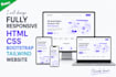 design fully responsive HTML CSS bootstrap tailwind website