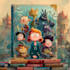 design high quality cartoon book covers with uniqe
