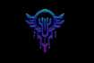 design futuristic cyberpunk logo or typography
