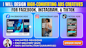 design converting facebook instagram and tiktok ads