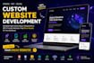do custom website development as full stack web developer