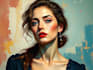 unique oil painting portrait