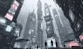 create a cyberpunk city illustrations