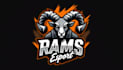 make eye catching rams head mascot logo in my style