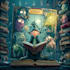 make funny cartoon comic book cover illustration