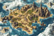 fantasy map illustration for map